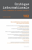 Critique internationale, no 102